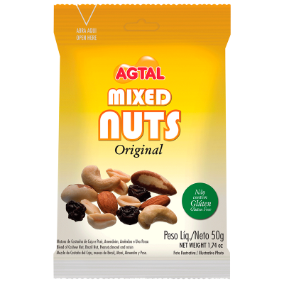 ALMENDRAS CAJU MANI  PASAS NUEZ DE BRASIL 20 x 50g