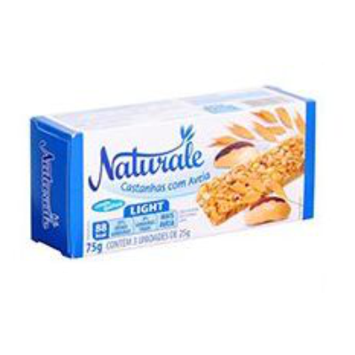 BARRA CEREAL LIGHT CASTAÑAS Y AVENA 25 GR. PACK 24 X 3 UN.