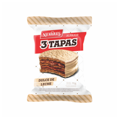 ALFAJOR NEVARES TRIPLE BLANCO 24X70g